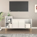 Tv Cabinet Glossy Look White 100x35x55 Cm Engineered Wood