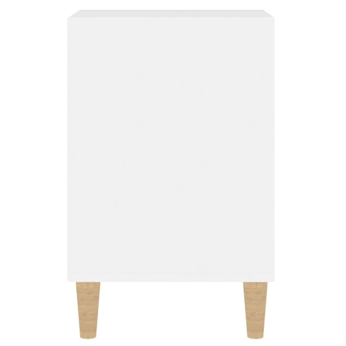 Tv Cabinet Glossy Look White 100x35x55 Cm Engineered Wood