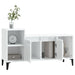 Tv Cabinet Glossy Look White 100x35x55 Cm Engineered Wood