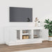 Tv Cabinet Glossy Look White 102x35x45 Cm Engineered Wood
