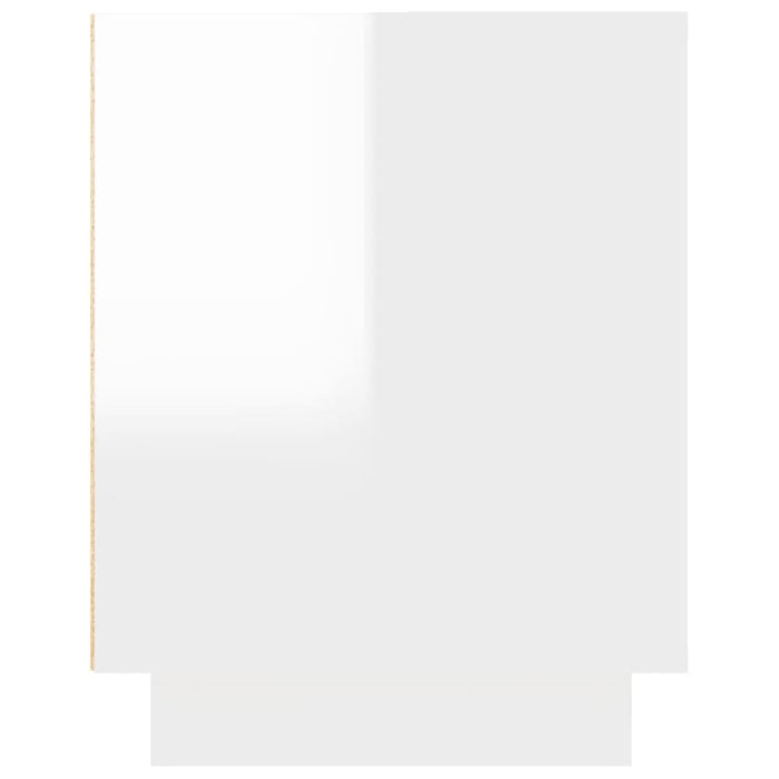 Tv Cabinet Glossy Look White 102x35x45 Cm Engineered Wood