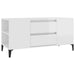 Tv Cabinet Glossy Look White 102x44.5x50 Cm Engineered Wood