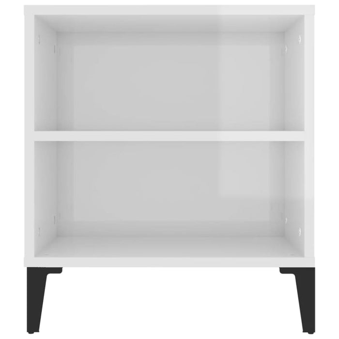 Tv Cabinet Glossy Look White 102x44.5x50 Cm Engineered Wood