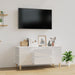 Tv Cabinet Glossy Look White 102x44.5x50 Cm Engineered Wood