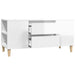 Tv Cabinet Glossy Look White 102x44.5x50 Cm Engineered Wood