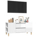 Tv Cabinet Glossy Look White 102x44.5x50 Cm Engineered Wood