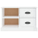 Tv Cabinet Glossy Look White 73x35.5x47.5 Cm Engineered