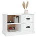 Tv Cabinet Glossy Look White 73x35.5x47.5 Cm Engineered
