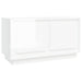 Tv Cabinet Glossy Look White 80x35x45 Cm Engineered Wood