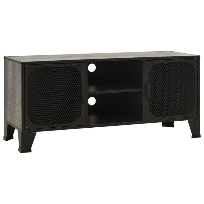 Tv Cabinet Grey 105x36x47 Cm Metal and Mdf Ttpkob