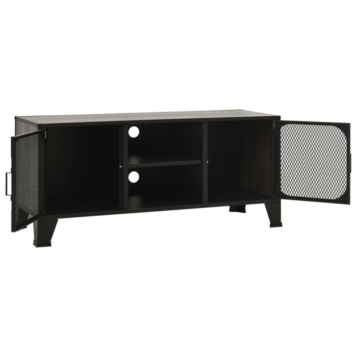Tv Cabinet Grey 105x36x47 Cm Metal and Mdf Ttpkob