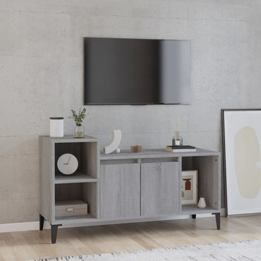 Tv Cabinet Grey Sonoma 100x35x55 Cm Engineered Wood Nxoonl