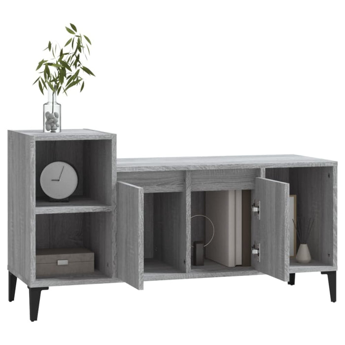 Tv Cabinet Grey Sonoma 100x35x55 Cm Engineered Wood Nxoonl