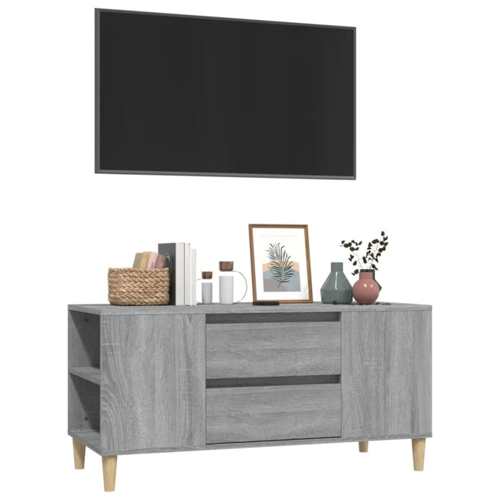 Tv Cabinet Grey Sonoma 102x44.5x50 Cm Engineered Wood Noklbx