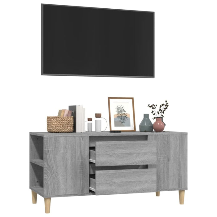 Tv Cabinet Grey Sonoma 102x44.5x50 Cm Engineered Wood Noklbx