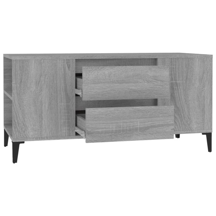Tv Cabinet Grey Sonoma 102x44.5x50 Cm Engineered Wood Noklob