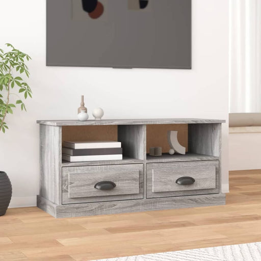 Tv Cabinet Grey Sonoma 93x35.5x45 Cm Engineered Wood Nolaib