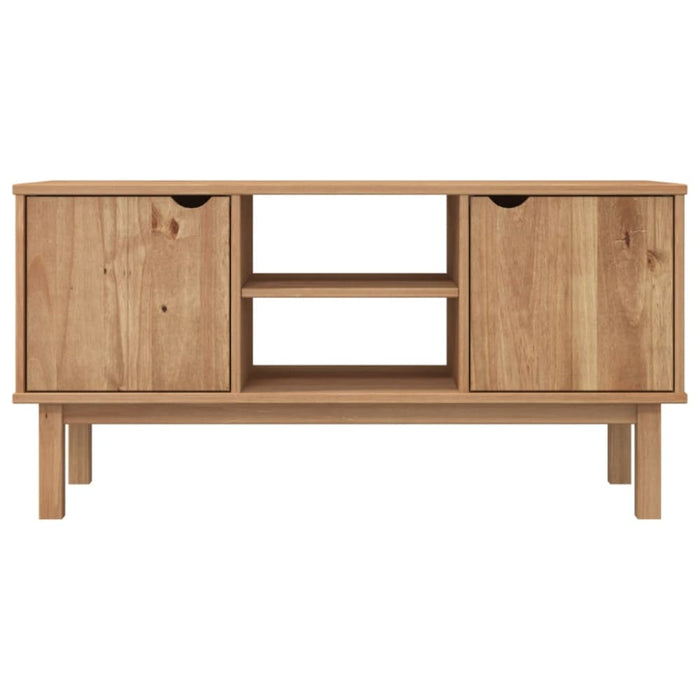 Tv Cabinet Otta 113.5x43x57 Cm Solid Wood Pine Tanpka