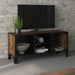 Tv Cabinet Rustic Brown 105x36x47 Cm Metal and Mdf Ttpkbk