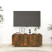 Tv Cabinet Smoked Oak 100x35x40 Cm Engineered Wood Nopioi