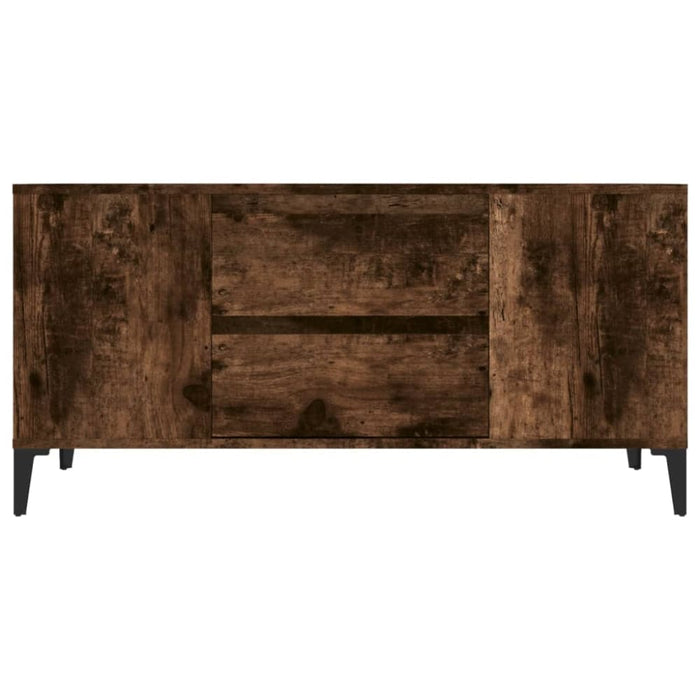 Tv Cabinet Smoked Oak 102x44.5x50 Cm Engineered Wood Noklbk
