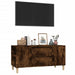Tv Cabinet Smoked Oak 102x44.5x50 Cm Engineered Wood Noklbo