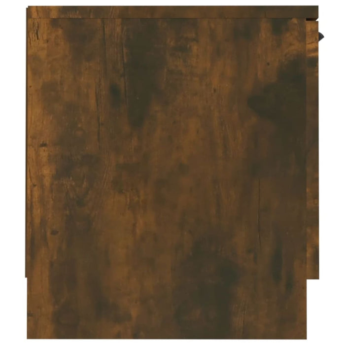 Tv Cabinet Smoked Oak 140x35x40 Cm Engineered Wood Noiooo