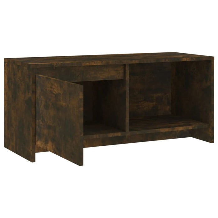 Tv Cabinet Smoked Oak 90x35x40 Cm Engineered Wood Notboi