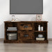 Tv Cabinet Smoked Oak 99.5x35.5x48 Cm Engineered Wood Nolxii
