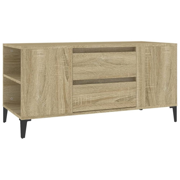 Tv Cabinet Sonoma Oak 102x44.5x50 Cm Engineered Wood Noklbi