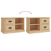 Tv Cabinet Sonoma Oak 73x35.5x47.5 Cm Engineered Wood Noloio