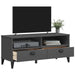 Tv Cabinet Viken Anthracite Grey Solid Wood Pine Tiakto