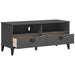 Tv Cabinet Viken Anthracite Grey Solid Wood Pine Tiakto