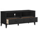 Tv Cabinet Viken Black Solid Wood Pine Tiaktb