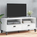 Tv Cabinet Viken White Solid Wood Pine Tiakxk