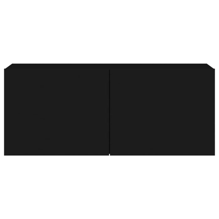 Tv Cabinet Wall-mounted Black 100x30x41 Cm Ntlkli