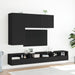 Tv Cabinet Wall-mounted Black 100x30x41 Cm Ntlkli
