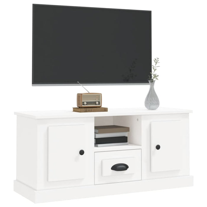 Tv Cabinet White 100x35.5x45 Cm Engineered Wood Nolapl