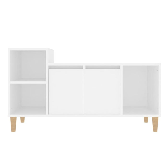 Tv Cabinet White 100x35x55 Cm Engineered Wood Nxooix