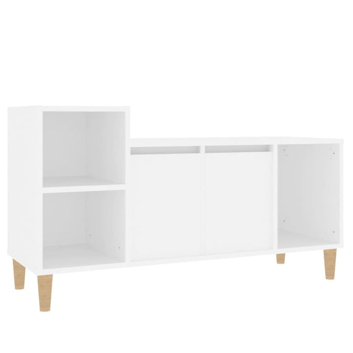Tv Cabinet White 100x35x55 Cm Engineered Wood Nxooix