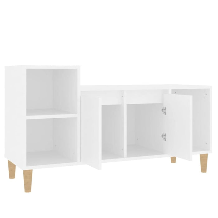 Tv Cabinet White 100x35x55 Cm Engineered Wood Nxooix