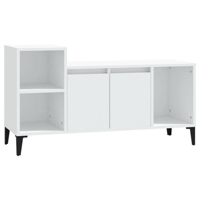 Tv Cabinet White 100x35x55 Cm Engineered Wood Nxoonb