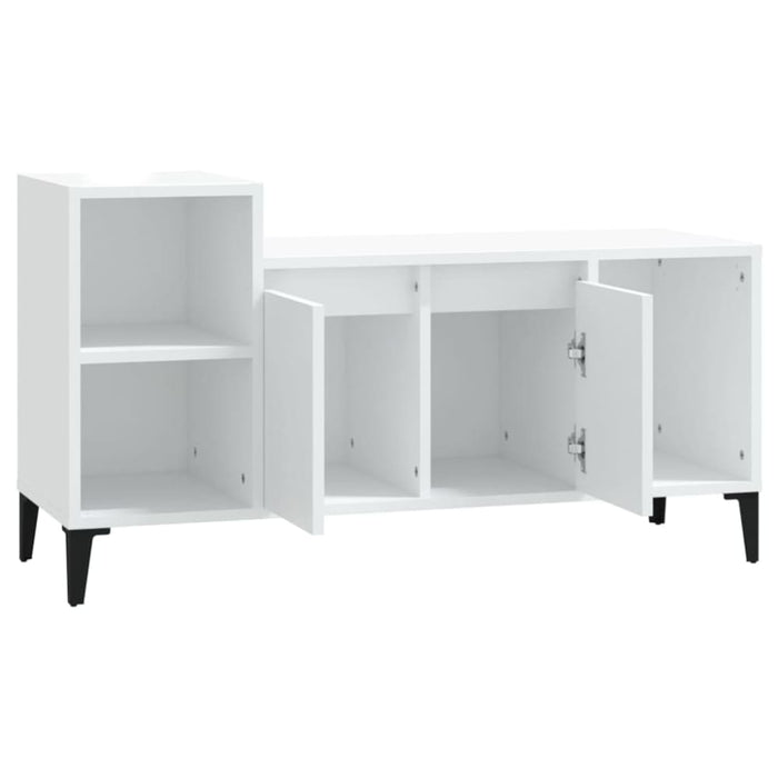 Tv Cabinet White 100x35x55 Cm Engineered Wood Nxoonb