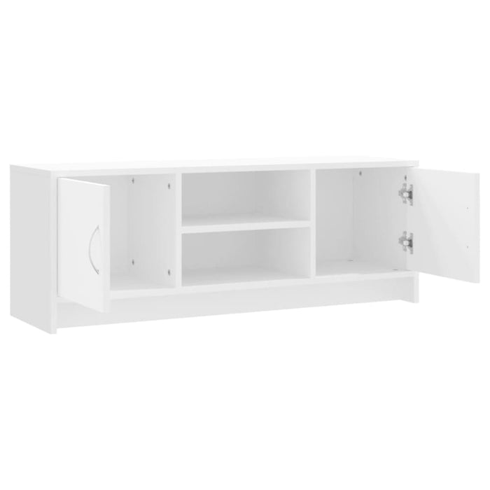 Tv Cabinet White 102x30x37.5 Cm Engineered Wood Nxtxpt
