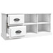 Tv Cabinet White 102x35.5x47.5 Cm Engineered Wood Noloil