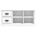 Tv Cabinet White 102x35.5x47.5 Cm Engineered Wood Noloil