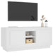 Tv Cabinet White 102x35x45 Cm Engineered Wood Noknlb