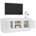 Tv Cabinet White 102x35x45 Cm Engineered Wood Noknlb