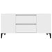 Tv Cabinet White 102x44.5x50 Cm Engineered Wood Noklba