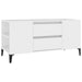 Tv Cabinet White 102x44.5x50 Cm Engineered Wood Noklba